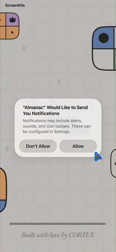 the-almanac permissions UI screen 4