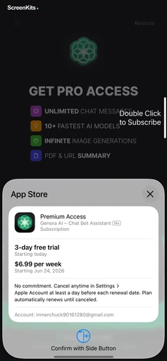 genora-ai-chat-bot-assistant mobile app UI screen 9