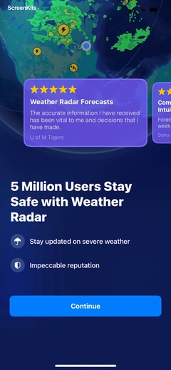Weather Radar - NOAA Channel mobile app UI screen 12