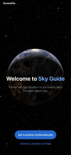 Sky Guide onboarding UI screen 3
