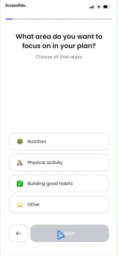 Calorie Counter by Numify mobile app UI screen 8