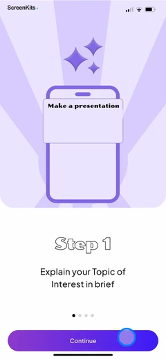 PPT AI- Presentation Maker App mobile app UI screen 3