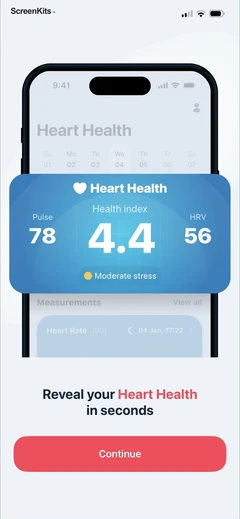 Heartica- Heart Rate Monitor mobile app UI screen 10