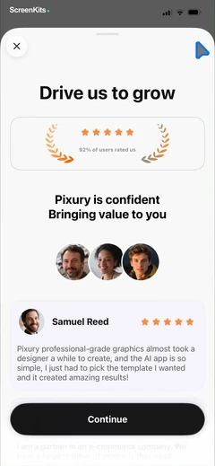 AI Product Video & Ad - Pixury mobile app UI screen 7