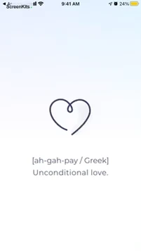 Agape Feel Close When Apart mobile app UI screen 12