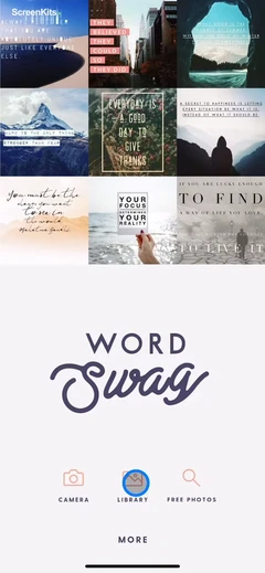 Word Swag - Cool Fonts mobile app UI screen 4