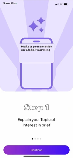 PPT AI- Presentation Maker App mobile app UI screen 4