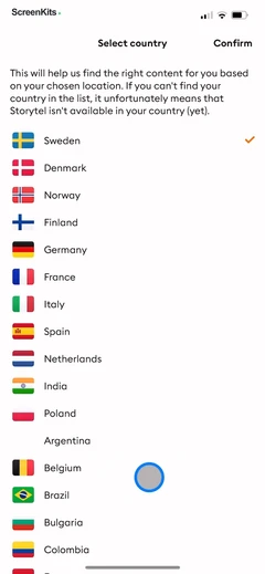 Storytel Audiobooks Library mobile app UI screen 7