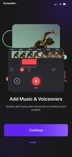 Add Background Music To Video mobile app UI screen 5