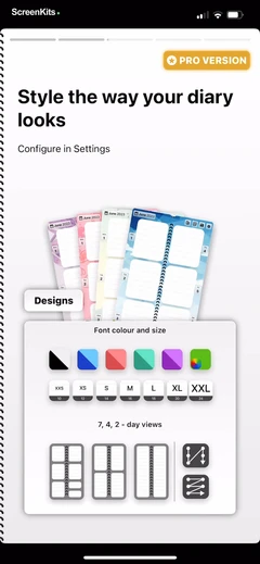 Weekly Planner - Diary, Notes mobile app UI screen 6