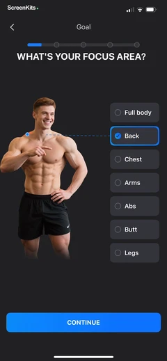 MuscleMaxme - Build Muscle mobile app UI screen 7