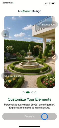 AI Garden Design mobile app UI screen 10