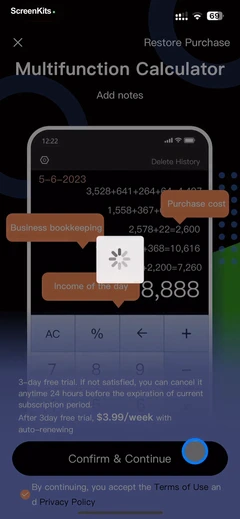 Calculator: Math Solver mobile app UI screen 8