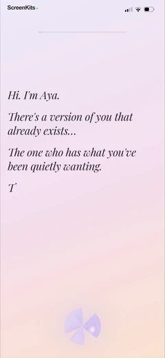 aya-manifest-your-dream-self mobile app UI screen 9