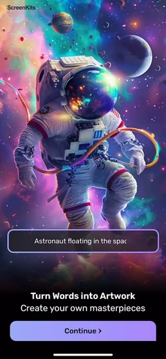 AI Art Generator - UniDream AI mobile app UI screen 4