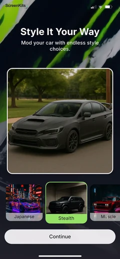 AI Car Designer Modify & Tune mobile app UI screen 7
