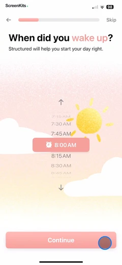 Structured- Daily Planner Todo mobile app UI screen 12