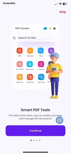 PDF Converter - PDF Editor・ mobile app UI screen 5