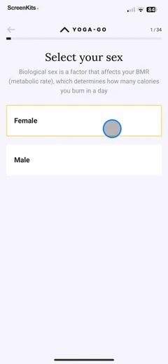Yoga-Go- Tai Chi & Pilates mobile app UI screen 6