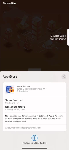 Turbo VPN Private Browser mobile app UI screen 6