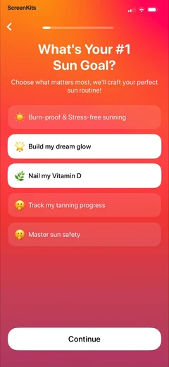 Beam Tanning - Get Tan Fast mobile app UI screen 5
