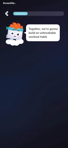 Home Workouts & Fitness - Luvu mobile app UI screen 7