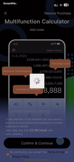 Calculator: Math Solver mobile app UI screen 9