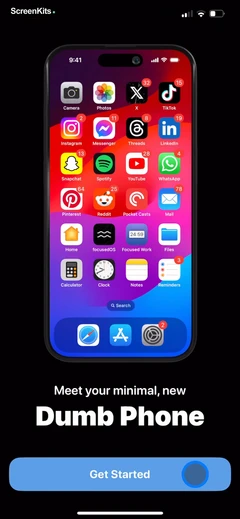 Dumb Phone (dp) mobile app UI screen 3