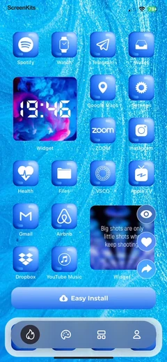 Fancy Widgets & Themes mobile app UI screen 9
