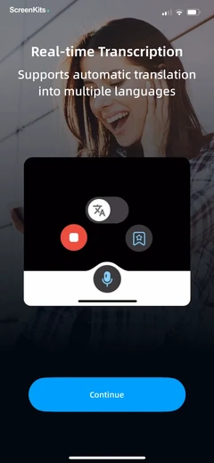 iTranscribe - Audio to Text mobile app UI screen 5