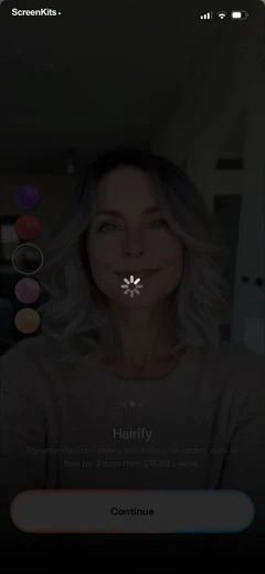 hairify-ai-hairstyle-try-on mobile app UI screen 8