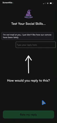 social-wizard-up-ur-game mobile app UI screen 5