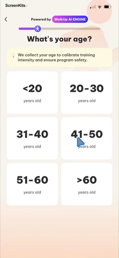 walkup-weight-loss-tracker mobile app UI screen 12