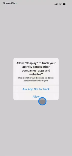 Cosplay- Future Baby Generator permissions UI screen 3