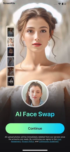 AI Art Generator,Photo Enhance mobile app UI screen 12