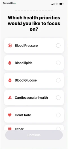wellpulse-heart-health-tracker mobile app UI screen 4