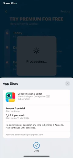 Photo Collage - Collageable mobile app UI screen 11