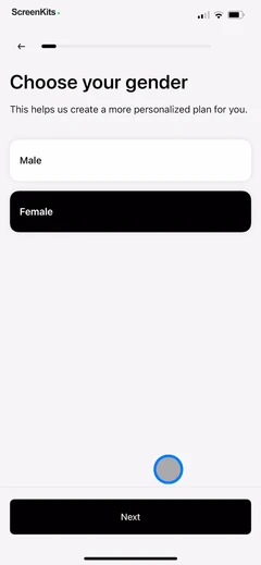 CalZen mobile app UI screen 6