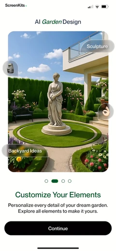 AI Garden Design mobile app UI screen 11