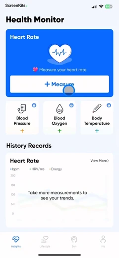 Vital- Heart Health&Meditation mobile app UI screen 11