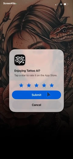 tattoo-ai-design-generator-ink mobile app UI screen 9
