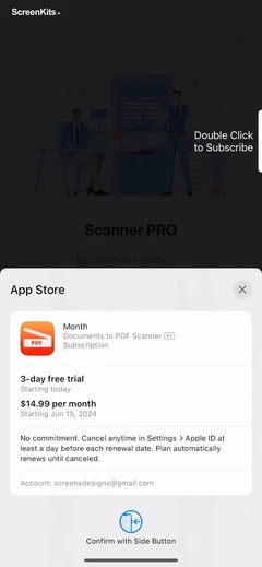 Documents to PDF Scanner mobile app UI screen 7