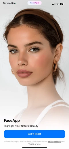 FaceApp- Perfect Face Editor mobile app UI screen 5