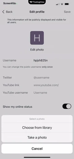 TradingView- Track All Markets mobile app UI screen 7