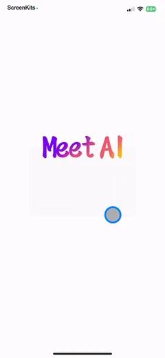 MeetAI Chat with AI Friend mobile app UI screen 3