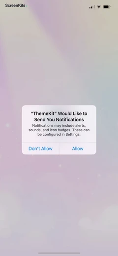 ThemeKit- Widget & Icon Themes permissions UI screen 3