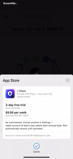 Private VPN Proxy - Easy Start mobile app UI screen 12
