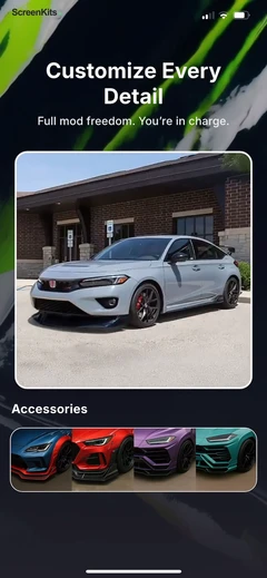 AI Car Designer Modify & Tune mobile app UI screen 12