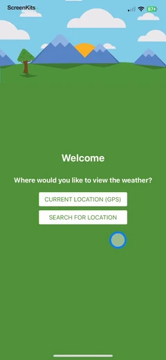 Weather Underground- Local Map onboarding UI screen 7
