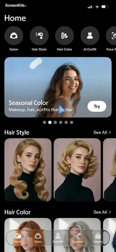 hairify-ai-hairstyle-try-on mobile app UI screen 12